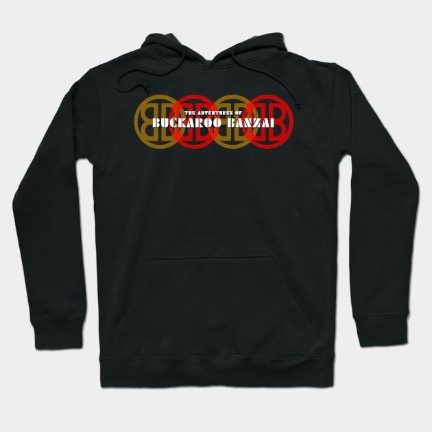 Buckaroo Banzai - Interlocking Logos Hoodie by BigOrangeShirtShop